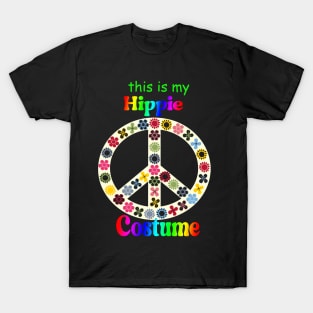 This Is My Hippie Costume Peace Bohemian Hippie Festival T-Shirt